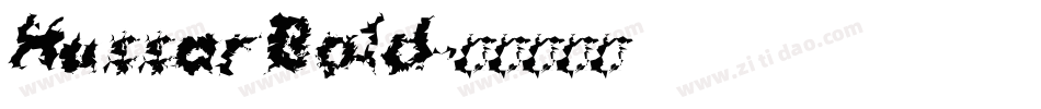 Hussar Bold字体转换
